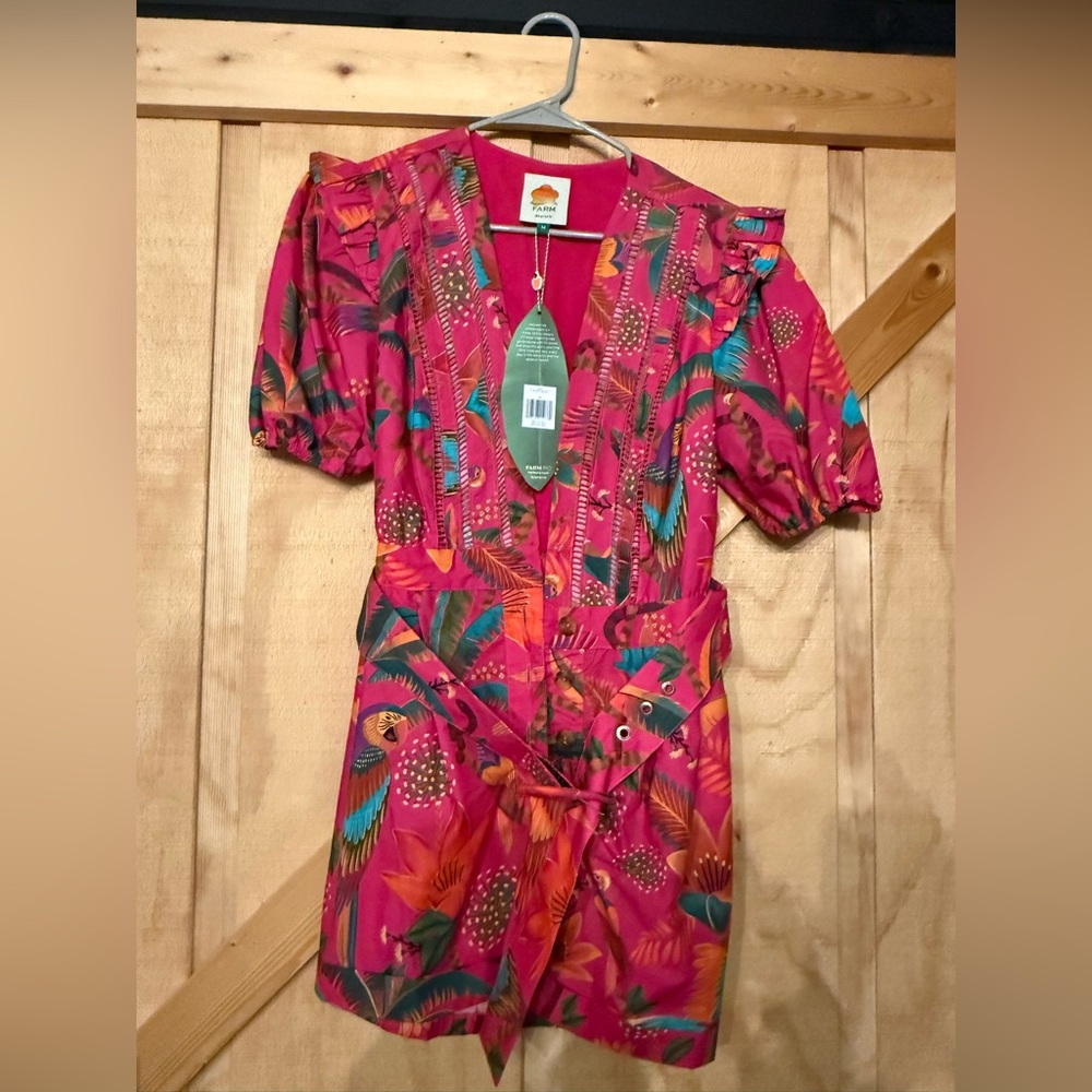 Farm Rio Macaw Romper